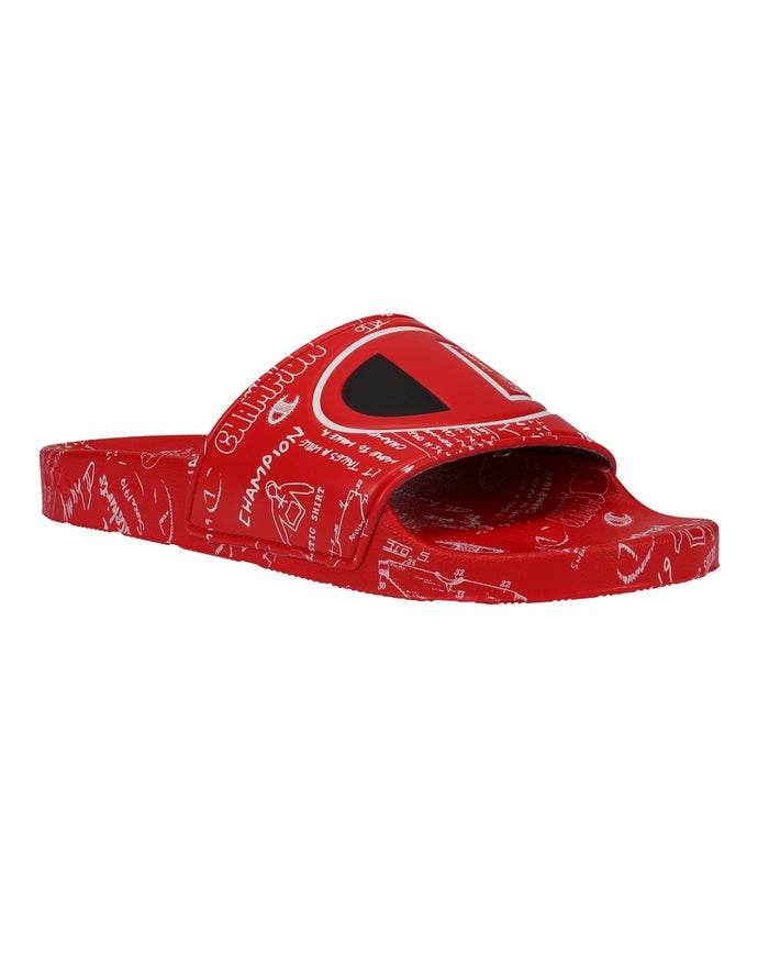 Chanclas Champion Hombre - Ipo Doodle ( Rojas ) 9360158-TJ